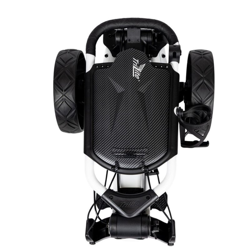 Axglo TriLite T-Flash carbon decor carrello manuale, bianco/nero