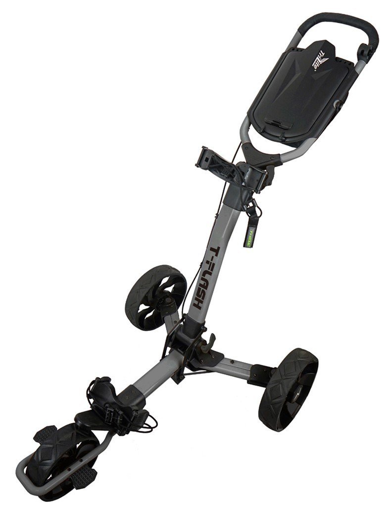 Axglo TriLite T-Flash carrello manuale da golf, grigio/nero