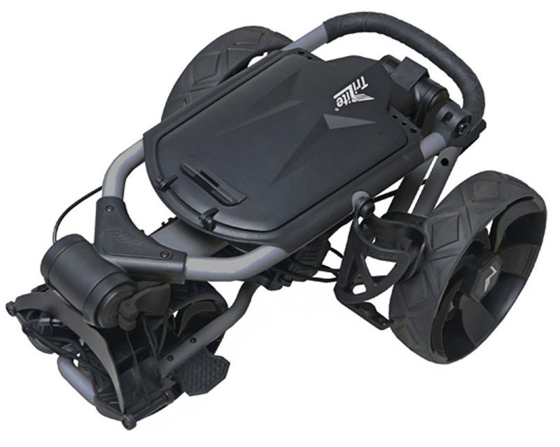 Axglo TriLite T-Flash carrello manuale da golf, grigio/nero
