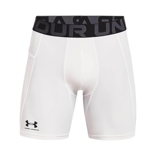 Under Armour HeatGear Shorts boxer da uomo in compressione, bianco