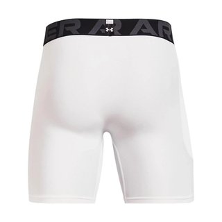 Under Armour HeatGear Shorts boxer da uomo in compressione, bianco