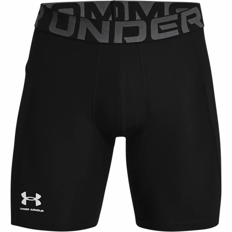 Under Armour HeatGear Shorts boxer da uomo in compressione, nero