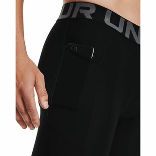 Under Armour HeatGear Shorts boxer da uomo in compressione, nero