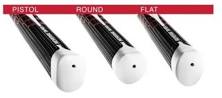 Golf Pride Reverse Taper putter grip FLAT MEDIUM white cap