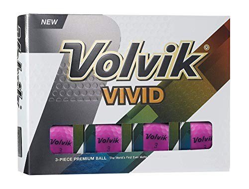 Volvik VIVID palline da golf, viola