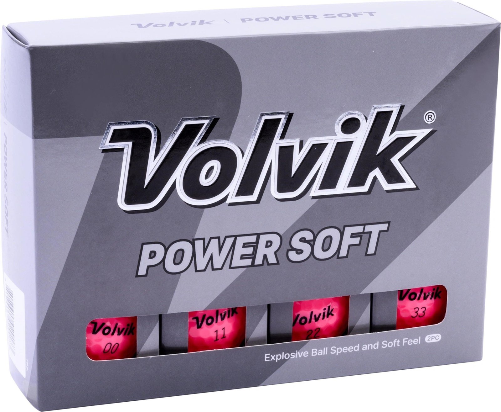 Volvik POWER Soft palline da golf, rosa