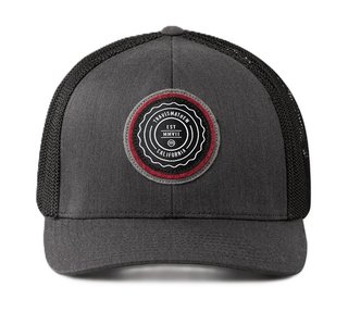 Travis Mathew The Patch cappellino da uomo, heather grey pinstripe