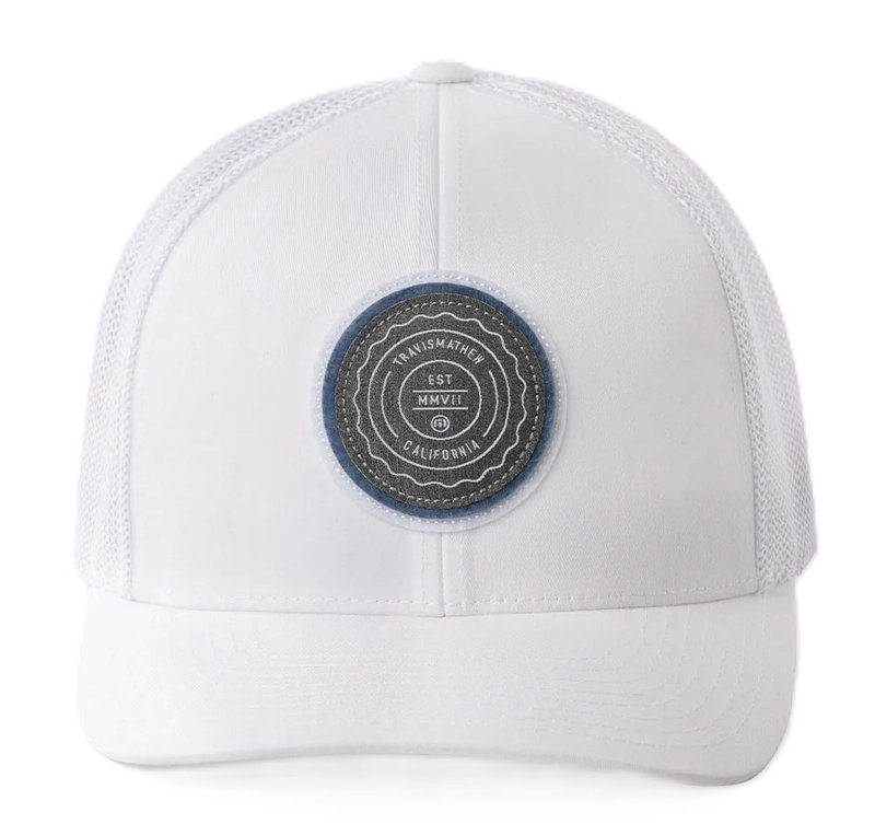 Travis Mathew The Patch cappellino da uomo, bianco