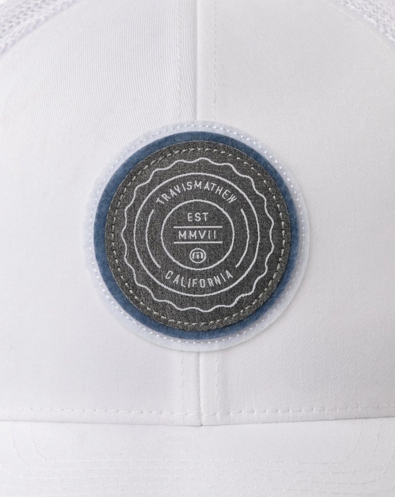 Travis Mathew The Patch cappellino da uomo, bianco
