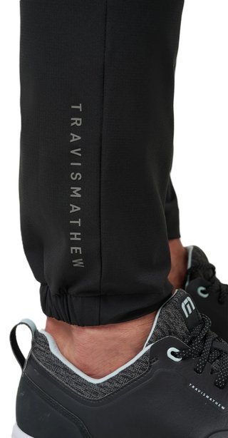 Travis Mathew Open To Close Jogger pantaloni da uomo, nero
