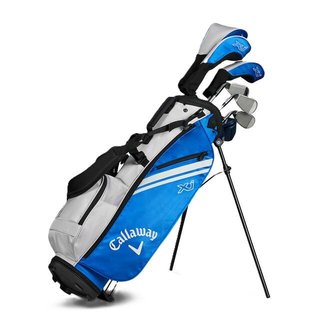 Callaway XJ-3 8PC set golf junior, grafite, +stand bag, blu/bianco
