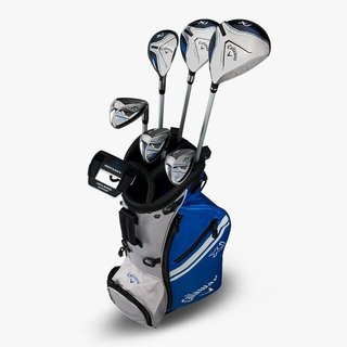 Callaway XJ-3 8PC set golf junior, grafite, +stand bag, blu/bianco