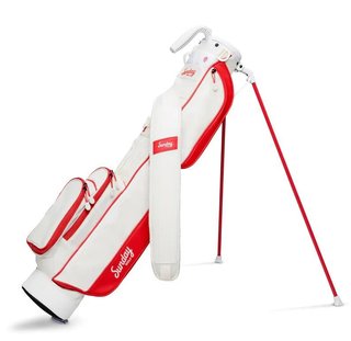 Sunday Golf Loma pencil bag, rosso/bianco sporco