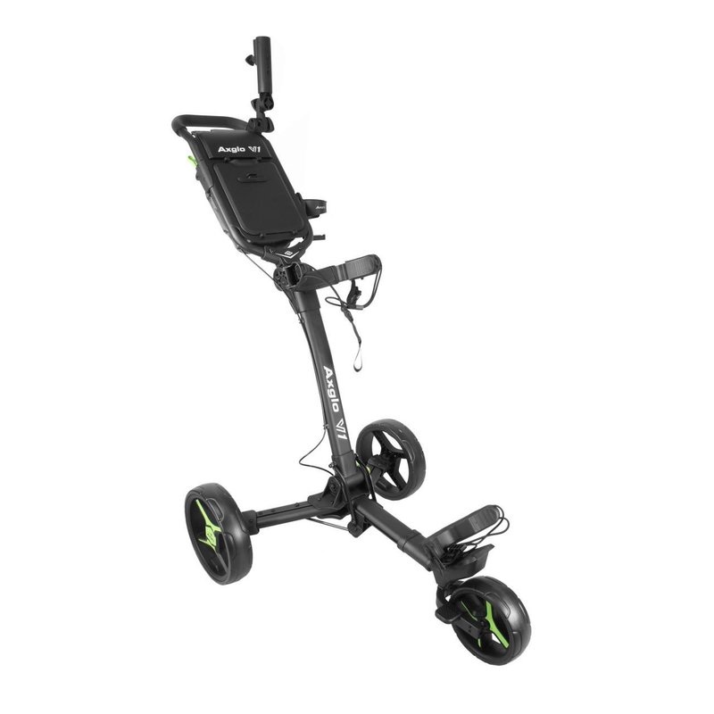Axglo V1 carrello manuale da golf, nero/verde