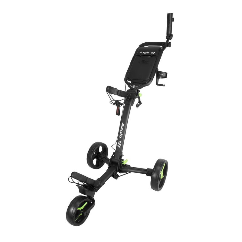 Axglo V1 carrello manuale da golf, nero/verde