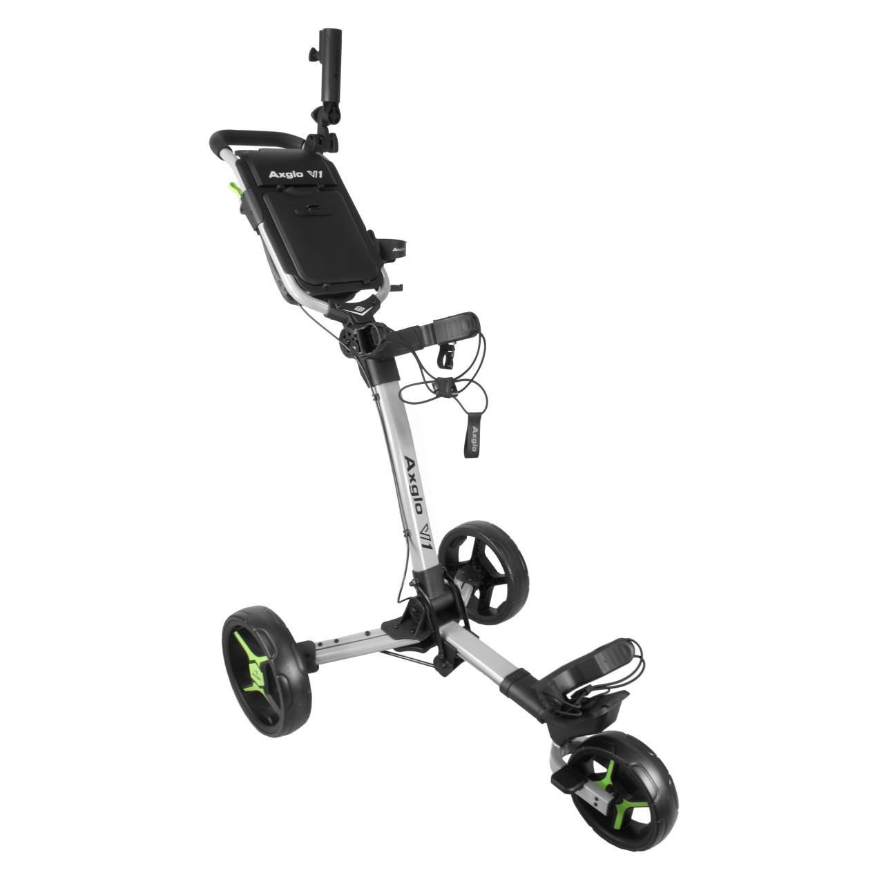 Axglo V1 carrello manuale da golf, argento/verde