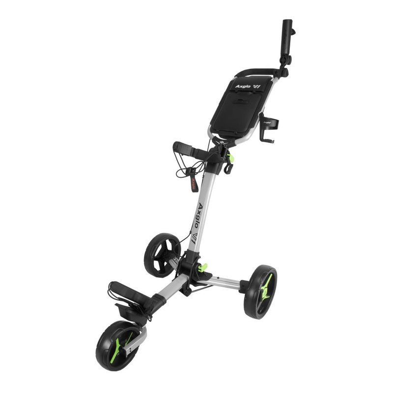 Axglo V1 carrello manuale da golf, argento/verde