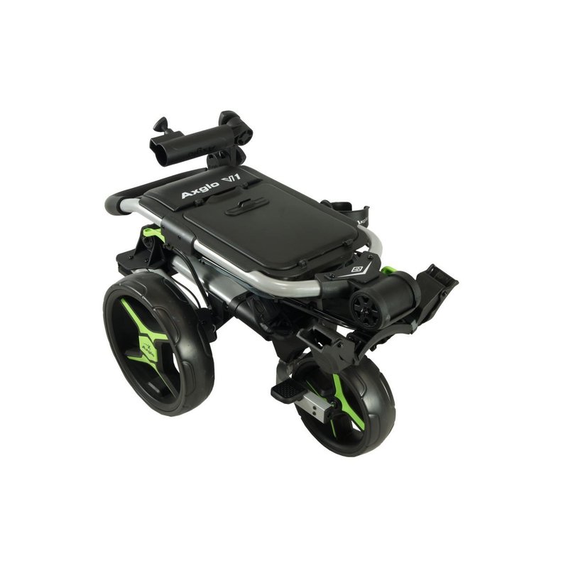 Axglo V1 carrello manuale da golf, argento/verde
