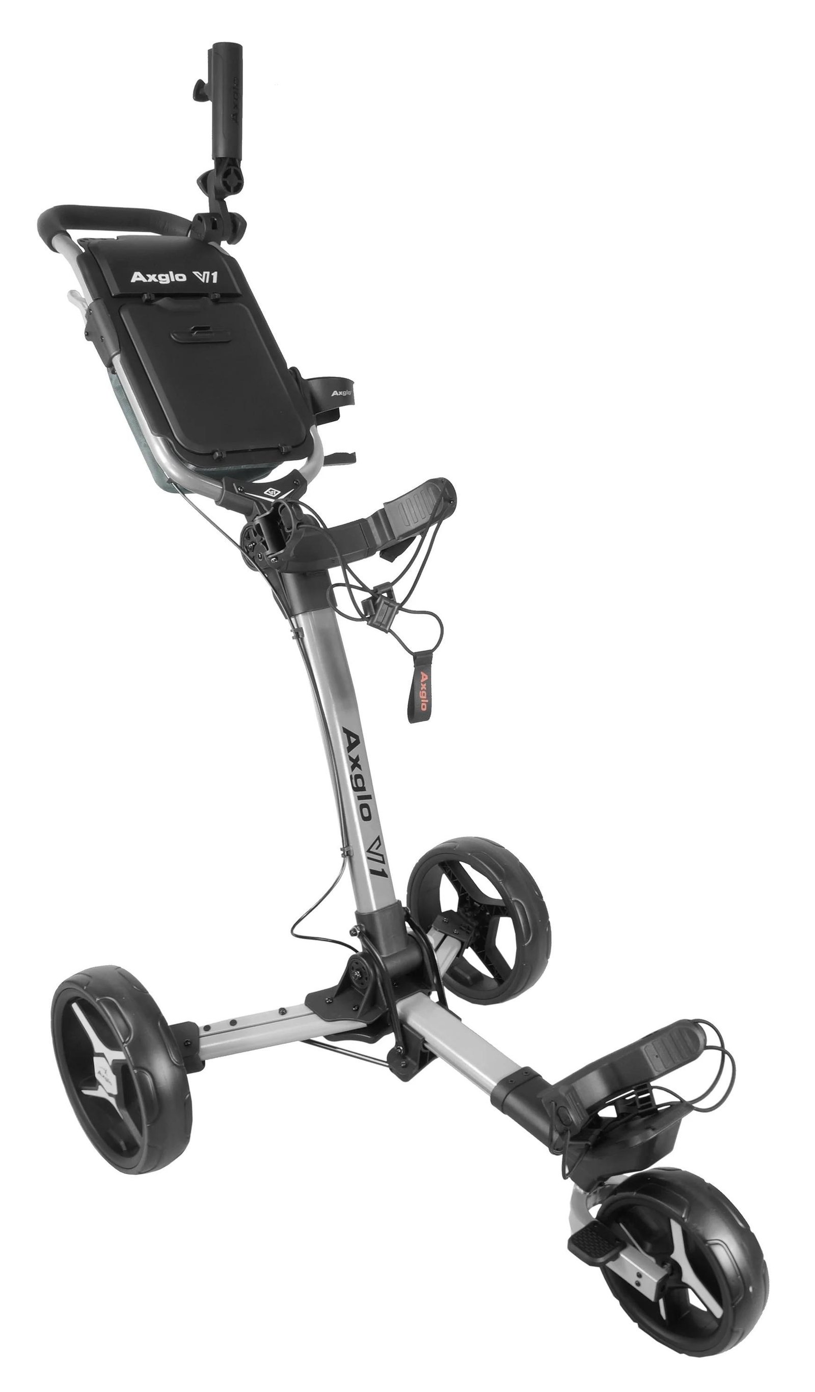 Axglo V1 carrello manuale da golf, argento/grigio