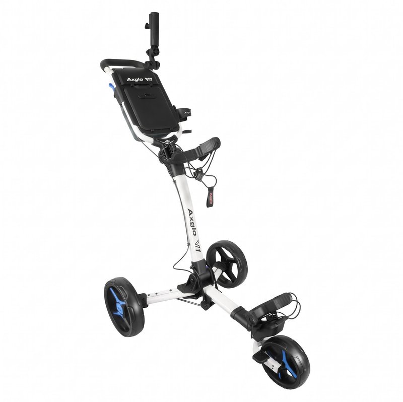 Axglo V1 carrello manuale da golf, bianco/blu