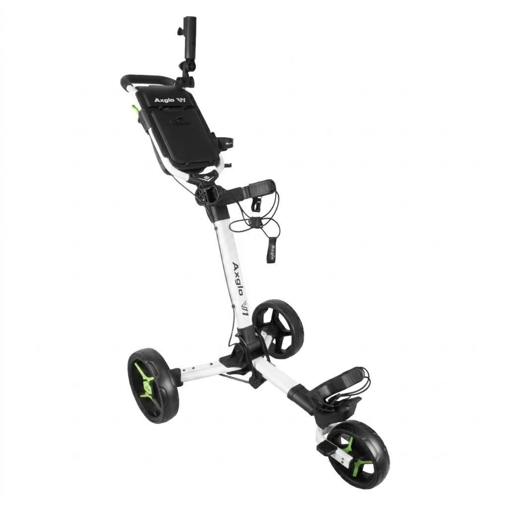 Axglo V1 carrello manuale da golf, bianco/verde
