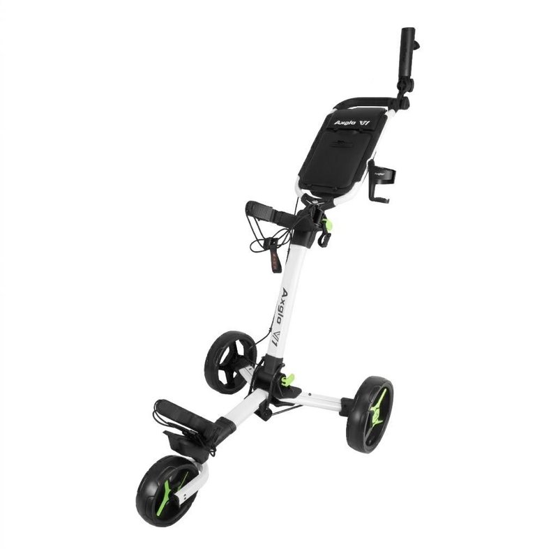 Axglo V1 carrello manuale da golf, bianco/verde