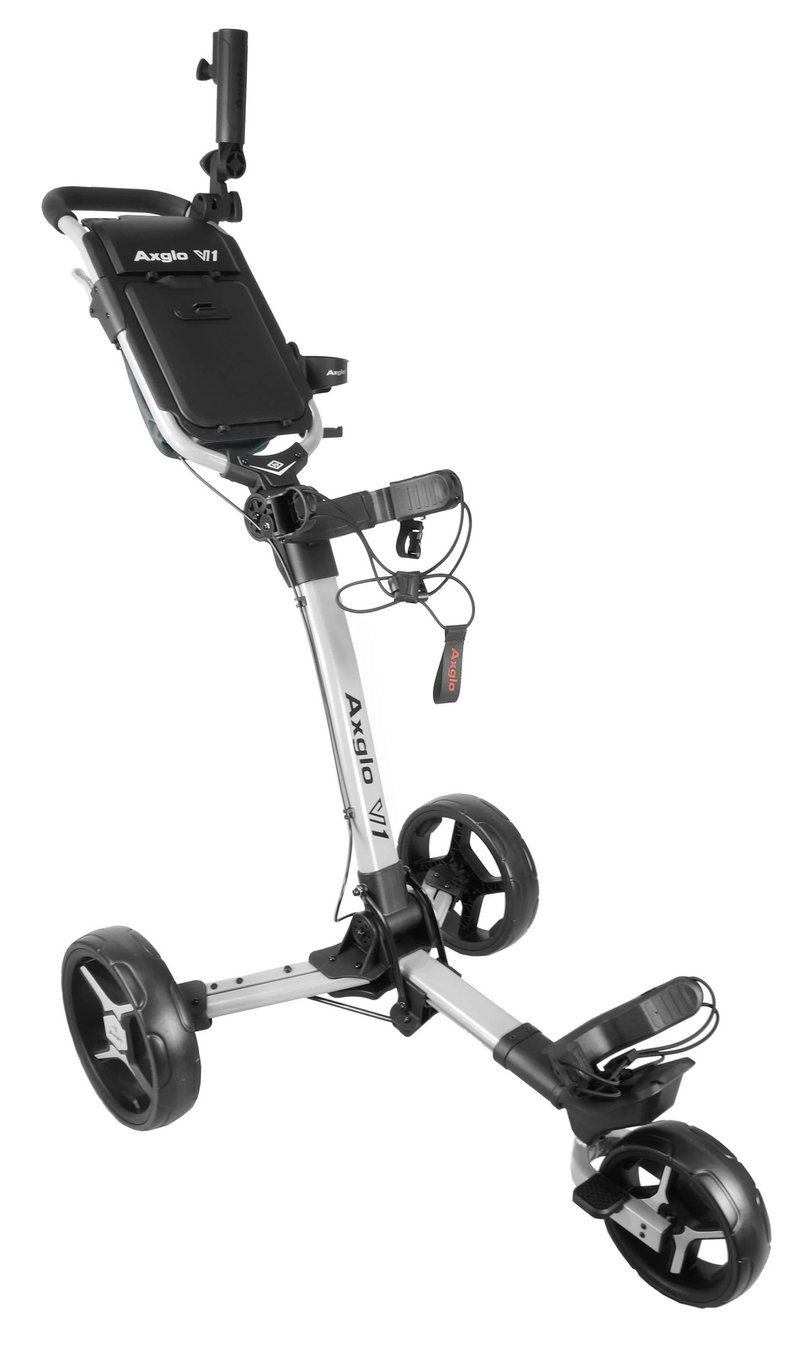 Axglo V1 carrello manuale da golf, bianco/grigio