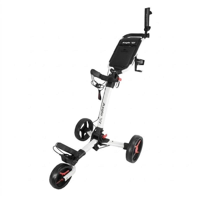 Axglo V1 carrello manuale da golf, bianco/rosso