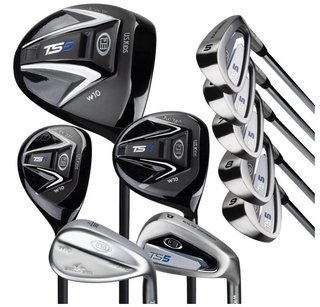 U.S. Kids Golf TS5-57 (145cm) 10-Club Combo set da golf junior, acciaio, stand bag, nero/bianco
