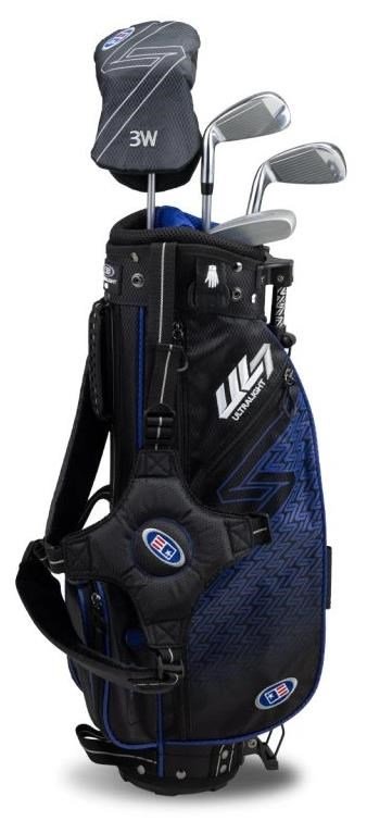 U.S. Kids Golf UL7-45 (114cm) set golf junior, grafite, + stand bag, nero/blu