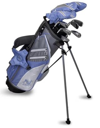 U.S. Kids Golf AV Cloud-60 (160cm) set da golf junior 11 mazze, grafite, + sacca stand bag, grigio/bianco/blu