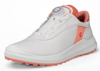 Ecco Core BOA scarpe da golf da donna, bianco/burnt coral