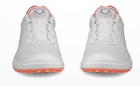 Ecco Core BOA scarpe da golf da donna, bianco/burnt coral