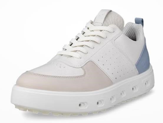 Ecco Ecco Street 720 scarpe da golf donna, gravel/white/dusty blue
