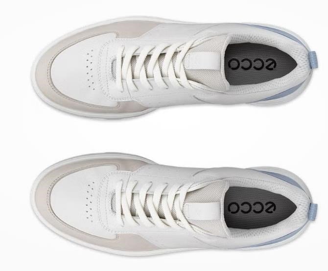 Ecco Ecco Street 720 scarpe da golf donna, gravel/white/dusty blue