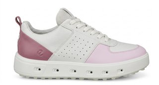 Ecco Street 720 scarpe da golf donna, bianco/blush/rosa blossom
