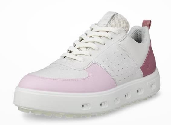 Ecco Street 720 scarpe da golf donna, bianco/blush/rosa blossom