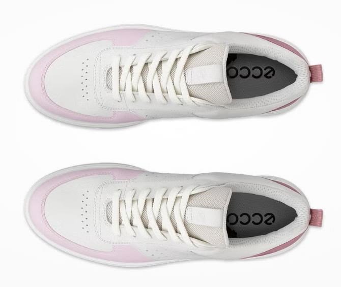 Ecco Street 720 scarpe da golf donna, bianco/blush/rosa blossom