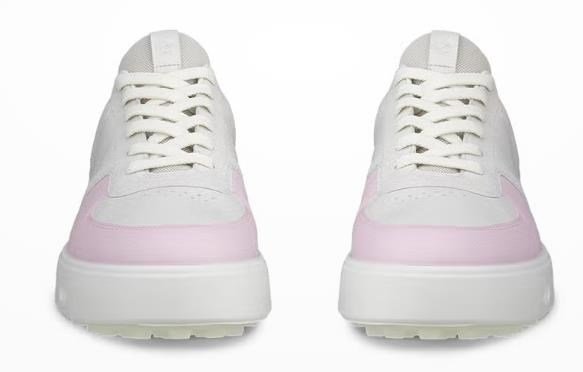 Ecco Street 720 scarpe da golf donna, bianco/blush/rosa blossom