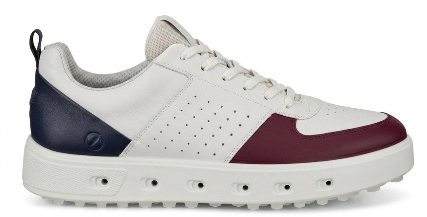 Ecco Street 720 scarpe da golf donna, dark ruby/white/marine