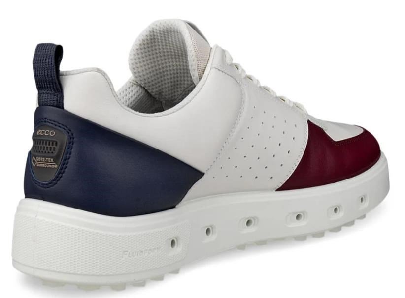 Ecco Street 720 scarpe da golf donna, dark ruby/white/marine