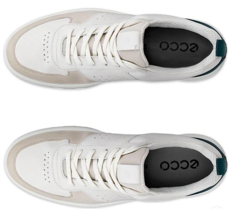 Ecco Ecco Street 720 scarpe da golf donna, gravel/white/baygreen
