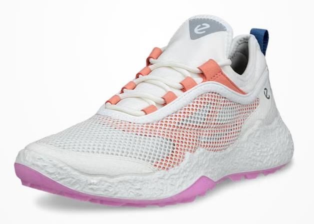 Ecco Biom H5 scarpe da golf donna, bianco/corallo bruciato