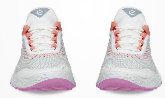 Ecco Biom H5 scarpe da golf donna, bianco/corallo bruciato