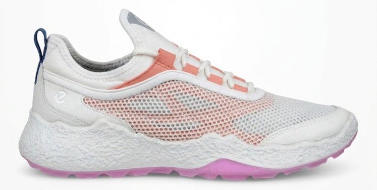 Ecco Biom H5 scarpe da golf donna, bianco/corallo bruciato