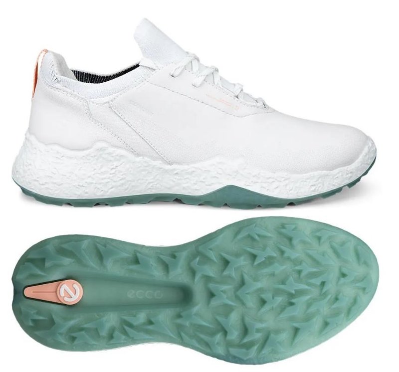 Ecco Biom H5 scarpe da golf donna, bianco/verde sedum