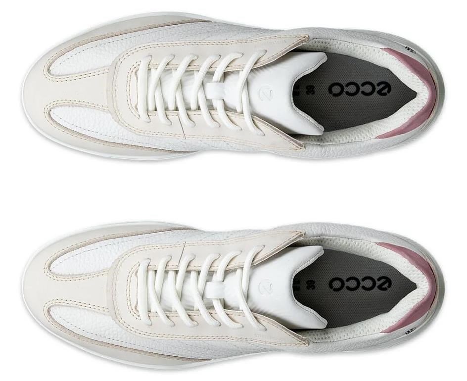 Ecco Street Vibe scarpe da golf donna, limestone/white/blush