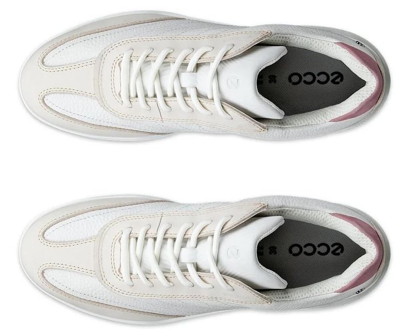 Ecco Street Vibe scarpe da golf donna, limestone/white/blush