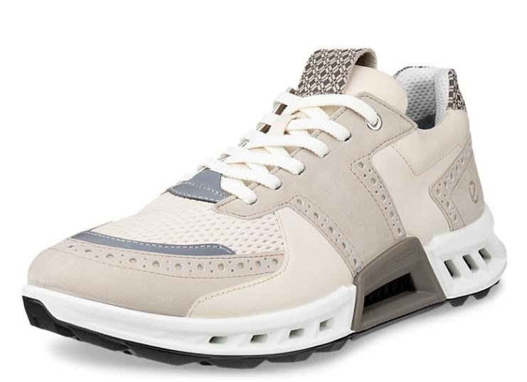 Ecco Biom C4 scarpe da golf da uomo, pure cashmere/limestone/dark clay