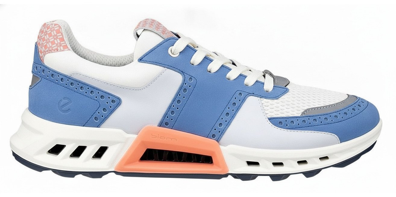 Ecco Biom C4 scarpe da golf uomo, federal blue/white/burnt coral